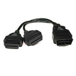 16 Pin Dual Female to OBD2
